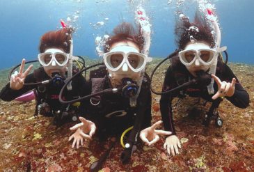 【石垣島ダイビングブログ】2026年2月22日 女子旅3人組とマンタ遭遇の一日